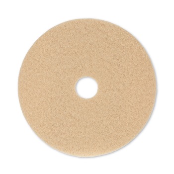 Boardwalk 20 in. Diameter Burnishing Floor Pads - Tan (5/Carton)