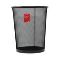 Trash Cans | Universal UNV20008 18 qt. Steel Mesh Wastebasket (Black) image number 0