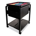 Office Jansan | Advantus 55758 14.5 in. x 18.5 in. x 21.75 in. Folding Mobile File Cart - Clear/Black image number 0