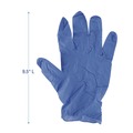 New Year New Savings! Save $25 off $150 | Boardwalk 380SBXA 380 Series 4 mil Thick 9.5 in. Long Powder-Free Disposable General-Purpose Nitrile Gloves - Small, Blue (100/Box) image number 2