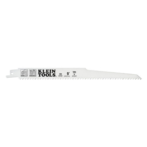 Reciprocating Saw Blades | Klein Tools 31751 5-Piece 6 TPI 9 in. Reciprocating Saw Blades image number 0