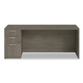 Office Desks & Workstations | Alera AE1NZK-UF2472S TOM 72 in. x 24 in. x 29 in. Seville Series Credenza with Left Pedestal - Walnut image number 0