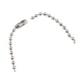 Office Jansan | Advantus 75417 36 in. Long Metal Ball Chain Fastener Nickel Plated ID Badge Holder Chain (100/Box) image number 3