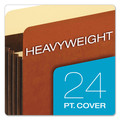 File Folders | Pendaflex C1536GHD 5.25 in. Expansion Legal Size Heavy-Duty File Pockets - Redrope (10/Box) image number 2
