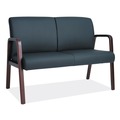  | Alera ALERL2219M Reception Lounge WL Series 44.88 in. x 26.13 in. x 33 in. Loveseat - Black image number 0