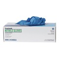 Disposable Gloves | Boardwalk 395MBXA 5 mil. Disposable Powder-Free Nitrile Gloves - Medium, Blue (100/Box) image number 8