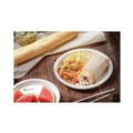 Bowls and Plates | Pactiv Corp. PSP10EC EarthChoice Pressware 10 in. Diameter Plate Paper Compostable Dinnerware - White (300/Carton) image number 4
