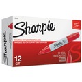 Permanent Markers | Sharpie 38202 Medium Chisel Tip Permanent Marker - Red (1-Dozen) image number 1