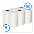 Paper Towels and Napkins | Scott 12388 8 in. x 580 ft. Absorbency Pockets Slimroll Towels - White (6 Rolls/Carton) image number 1