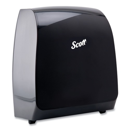 Labor Day Sale! Save $30 off $199! | Scott 34348 12.66 in. x 9.18 in. x 16.44 in. Pro Electronic Hard Roll Towel Dispenser - Smoke (1/Carton) image number 0