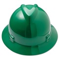 Hard Hats | MSA 475370 V-Gard Slotted Full-Brim Hat with Fas-Trac III Suspension - Green image number 4