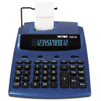 Victor Blue/Red Print 3 Lines/Sec Antimicrobial Two-Color Printing Calculator