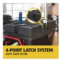 Trash Cans | Rubbermaid Commercial 2221457 BRUTE 35.01 in. x 70.7 in. x 9.5 in. Rotomolded Tilt Truck Lid - Black image number 2