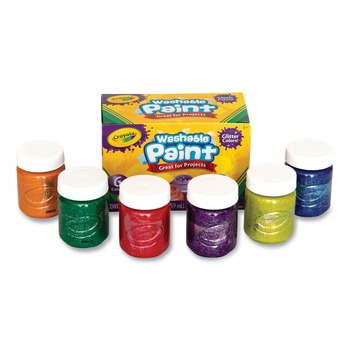 Crayola 2 oz Washable Paint - 6 Assorted Classic Colors