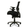  | Alera ALEET4017 Etros Series 17.16 in. to 20.86 in. Seat Height Mesh Mid-Back Petite Multifunction Chair - Black image number 2