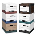 Office Jansan | Bankers Box 1277008 12.5 in. x 16.25 in. x 10.25 in. STOR/FILE Medium-Duty 100% Recycled Letter/Legal Storage Boxes - Kraft (20/Carton) image number 4