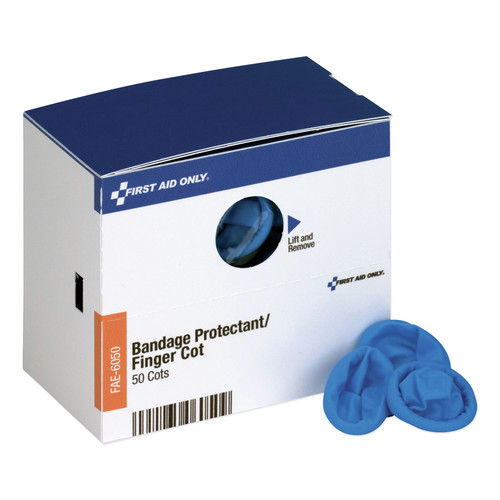 Disposable Gloves | First Aid Only FAE-6050 SmartCompliance Nitrile Finger Cots Refill - Blue image number 0
