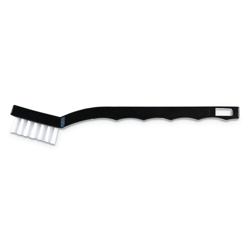Carlisle | Flo-Pac Scouring Brush: 1.7" Brush Length, 0.48" Brush Width, Nylon Bristles - 7-1/4" OAL, Plastic Handle, Black Bristles | Part #4067400