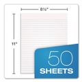  | Ampad 21-118 8.5 in. x 11 in. Glue Top Pads - Narrow, White (1-Dozen) image number 2