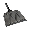 Dust Pans | Boardwalk BWK04212EA 12 in. Wide Metal Dust Pan with 2 in. Handle - Black image number 1