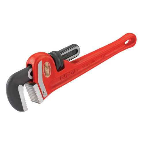 Pipe Wrenches | Ridgid 12 Cast-Iron 2 in. Jaw Capacity 12 in. Long Straight Pipe Wrench image number 0