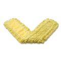 Mops | Rubbermaid Commercial FGJ15300YL00 24 in. Trapper Commercial Looped-End Launderable Dust Mop - Yellow image number 2