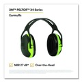 Ear Muffs | 3M X4A 27 dB NRR PELTOR X Series Earmuffs - Black/Chartreuse image number 3
