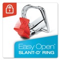 Office Jansan | Cardinal 10321CB 11 in. x 8-1/2 in. ClearVue 3-Ring 2 in. Capacity Easy Open Slant-D Ring Binder - Black image number 1