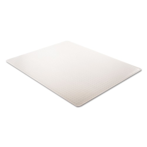 Office Jansan | Deflecto CM14243 Supermat 45 in. x 53 in. Frequent Use Beveled Chair Mat For Medium Pile Carpet - Clear image number 0