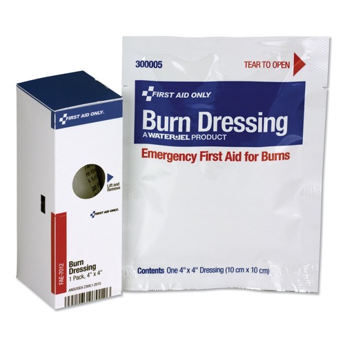 First Aid | First Aid Only 16-004 SmartCompliance 4 x 4 Burn Dressing Refill - White (1/Box) image number 0