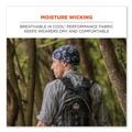 Cooling Gear | Ergodyne 12481 Chill-Its 6615 One Size Fits Most High-Performance Bandana Doo Rag with Terry Cloth Sweatband - Blue image number 1
