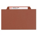 Office Jansan | Smead 14092 Pressboard Eight-Section Classification Folders with 2/5-Cut Tabs- Letter, Red (10/Box) image number 2