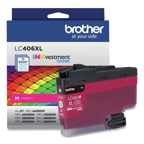 Ink & Toner | Brother LC406XLMS LC406XLMS INKvestment 5,000 Page-Yield High-Yield Ink - Magenta image number 0