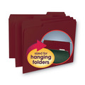 File Folders | Smead 10275 1/3-Cut Tabs, Interior File Folders - Letter, Maroon (100/Box) image number 3