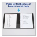 Office Jansan | Avery 03401 Economy 1.5 in. Capacity 11 in. x 8.5 in. 3-Ring Non-View Binder - Black image number 7