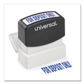  | Universal UNV10056 Pre-Inked 1-Color FOR DEPOSIT ONLY Message Stamp - Blue image number 3