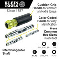 Screwdrivers | Klein Tools 32800 6-in-1 Heavy Duty Multi-Bit Screwdriver/Nut Driver image number 7
