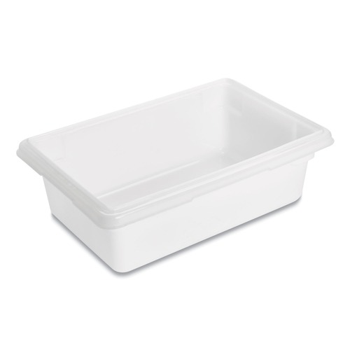 Office Jansan | Rubbermaid Commercial FG350900WHT 3.5 Gallon 18 in. x 12 in. x 6 in. Food Tote Box - White image number 0