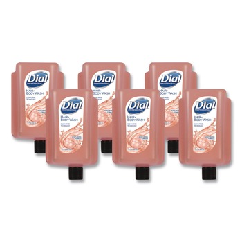 Dial Professional 15 oz Hair and Body Wash Refill for Versa Dispenser - Neutral Scent (6/Carton)