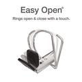 Office Jansan | Cardinal 10320 Premier Easy Open 2 in. Capacity 11 in. x 8-1/2 in. 3 Ring ClearVue Locking Slant-D Ring Binder - White image number 2