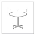 Office Desks & Workstations | HON HBTTRND36.N.B9.LOFT 36 in. Diameter Between Round Table Top - Silver Mesh image number 3