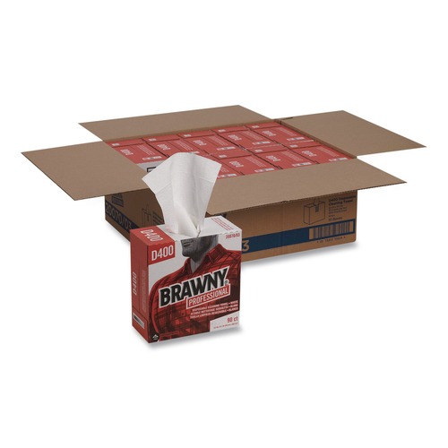 Paper Towels and Napkins | Georgia-Pacific 20070/03 9.25 in. x 16.3 in. 1-Ply Medium Duty Premium DRC Wipers - Unscented, White (90/Box) image number 0