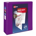  | Avery 79813 Heavy-Duty 4 in. Capacity 11 in. x 8.5 in. 3-Ring View Binder with DuraHinge and Locking One Touch EZD Rings - Purple image number 0