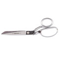Scissors | Klein Tools 208K 8 in. Bent Trimmer with Knife Edge for Easy Fabric Table Top Cutting image number 0