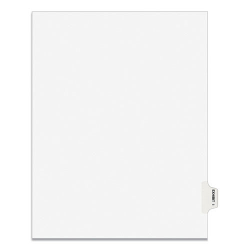  | Avery 01379 Preprinted Legal Exhibit 'I' Label Side Tab Divider - White (25-Piece/Pack) image number 0