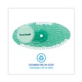 Odor Control | Boardwalk BWKCURVECME Solid Curve Air Freshener - Cucumber Melon Fragrance, Green (10/Box) image number 4