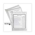 Office Jansan | C-Line 48117 Zip 'N Go 1 in. Capacity 10 in. x 13 in. Reusable Envelope with an Outer Pocket - Clear (3/Pack) image number 3