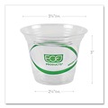  | Eco-Products EP-CC9S-GS 9 oz. GreenStripe Renewable and Compostable Cold Cups - Clear (1000/Carton) image number 3