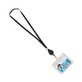 Mothers Day Sale! Save an Extra 10% off your order | Advantus 75549 34 in. Metal Clip Fastener Long Lanyards with Retractable ID Reels - Black (12/Pack) image number 2