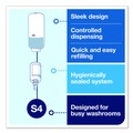 Hand Soaps | Tork 571600 4.45 in. x 5.12 in. x 10.94 in. Elevation Foam Skincare Auto Dispenser with Intuition Sensor - White (4/Carton) image number 7
